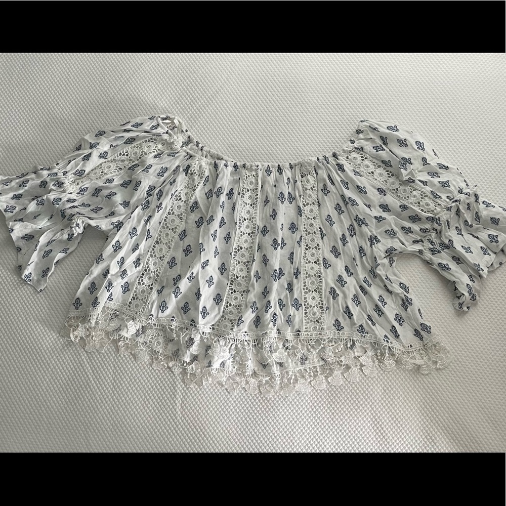 Tularosa off the shoulder crop top